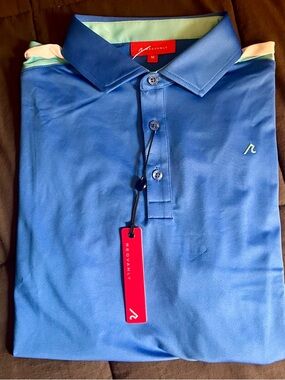 Men’s Redvanly Blue Short-Sleeve Polo